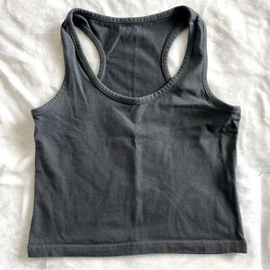 small gray tank crop top